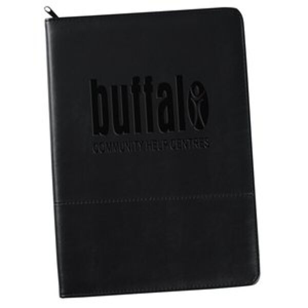 Script Zippered Padfolio Thumbnail