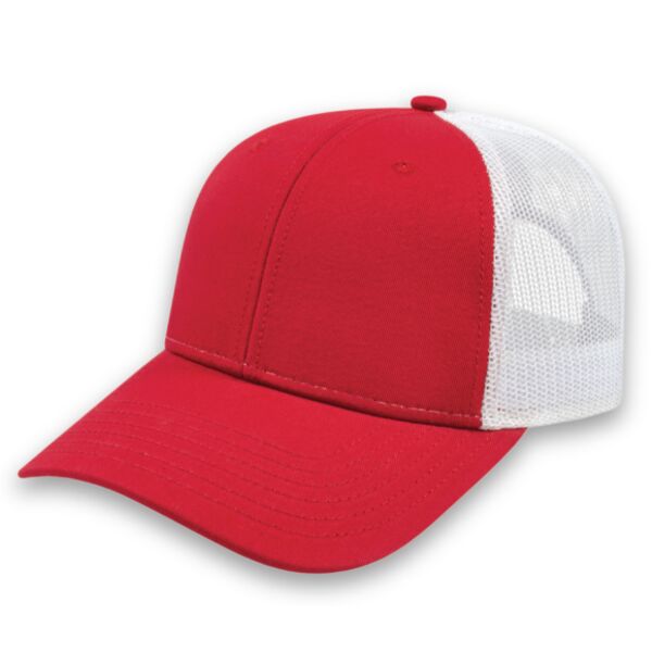 Classic Series - STRUCTURED Adult Trucker with Modified Flat Bill Cap Thumbnail