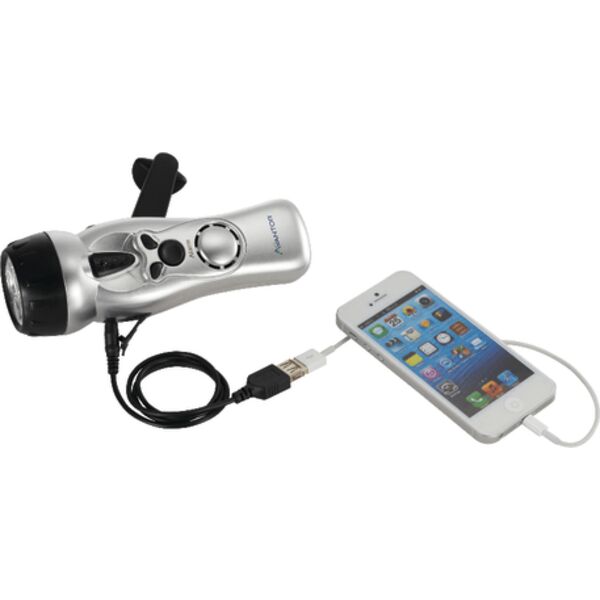 Dynamo Multi-Function Flashlight with USB Thumbnail