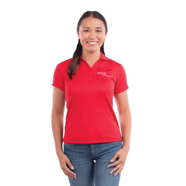 Women's MORENO TEXT MICRO SS POLO Thumbnail