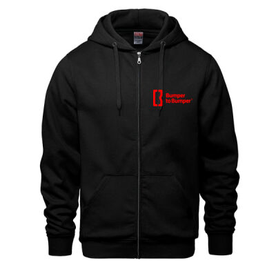 Adult Full Zip Hooded Sweatshirt (Embroidered Logo) Thumbnail