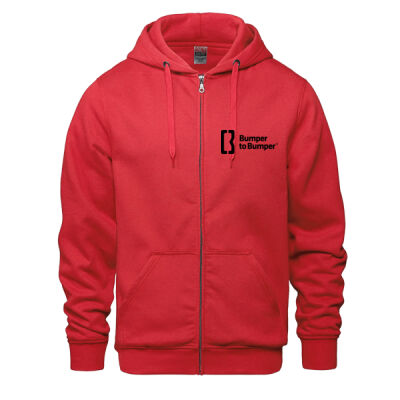 Adult Full Zip Hooded Sweatshirt (Embroidered Logo) Thumbnail
